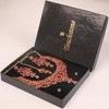 NEW! Touchstone Indian Bollywood Fine Filigree Red Faux Ruby Grand