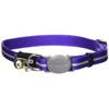 Rogz Reflective Nylon Cat Collar with Breakaway Clip and Removable