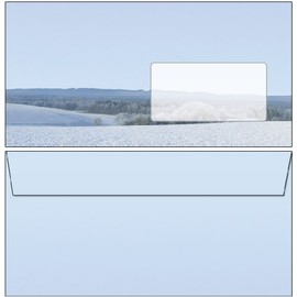 25 Envelopes Winter Beautiful Winter Landscape Ried DIN Long without Window 6475