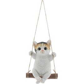 Akishi QY-123MIX Object Swing Cat Miket 4.7 x 7.3 x 6.9 inches (12 x 18.5 x 17.5 cm)
