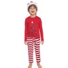 iClosam Matching Family Pajamas Set Striped Christmas Pajamas Sleepwear Dad