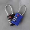 TSA Wire Combination Lock for Luggage & Lockers Blue 2ea