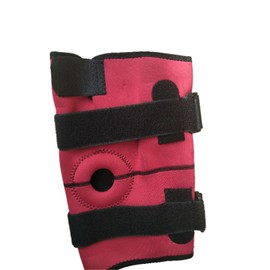 TopHomer Red Adjustable Compression Knee Brace, Patella Tendon Support, Breathable Knee Strap for Running, Hiking, Walking, Gym Training