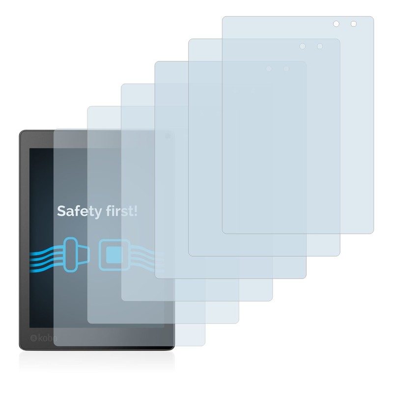 Savvies Pack of 6 Screen Protectors Compatible with Kobo Aura