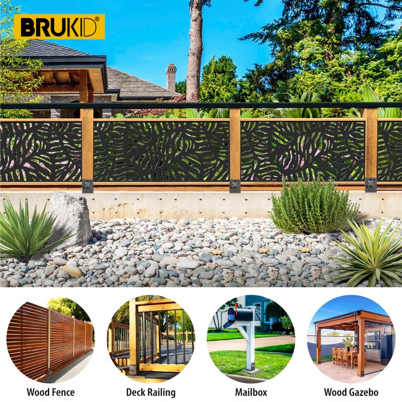 Brukid Stainless Steel 4 x 4 (Actual: 3.5" x 3.5")