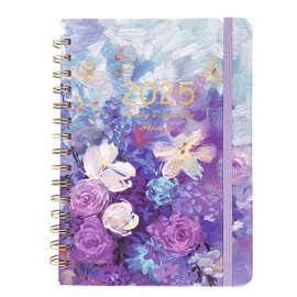 A5 Diary 2025 Week To View, 2025 Diary from January 2025 - December 2025, 2025 Academic Diary with Strong Twin-Wire Binding, 2025 Diary A5 Week To View Spiral Bound, 2025 Planner with Hard Cover