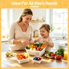 IKKAB 3 Pack Fruit Storage Containers for Fridge with Removable