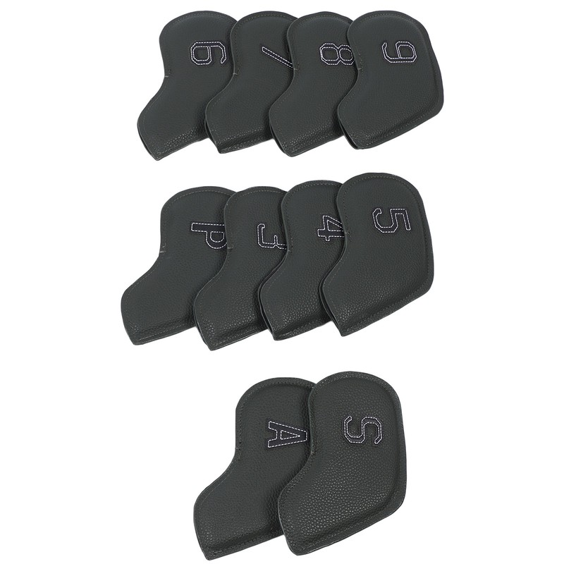 10 Pcs Golf Club Head Cover Stylish Exquisite PU Protective