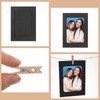 20 Pcs Paper Frames Photo Banner, 4x6 Inch Black Paper
