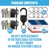8 Pack Rodent Bait Station Keys for Protecta LP, EVO