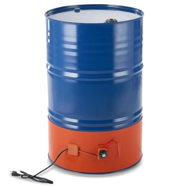 VEVOR Metal Drum Heater, 1200 Watt 10" Width, Pail Heating Band for 55 Gallon Barrel, 86-302℉ Adjustable Thermostat, High Efficiency Silicone Grease Keg Heater, Tested to UL 499 Standard, FCC Listed