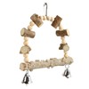 Bird Chewing Toys Hanging Natural Wood Parrot Swing Chewing Toys