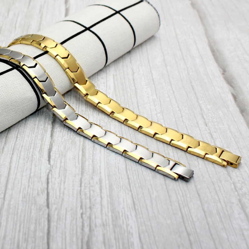 [Apocalyptic-K] Titanium Magnetic Bracelet, (Light) Mens Magnetic Bracelet, Double Ferromagnetic