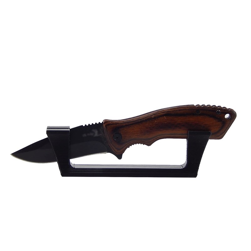 Black Knife Display Stand Rack Holder Organizer For 1 Single