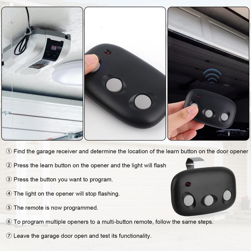 BTFO Linear Garage Door Opener Remote, Easy Programming Precision Garage