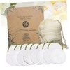 Baluue Sets Bamboo Fiber Reusable Cleansing Pads Gentle Makeup Remover