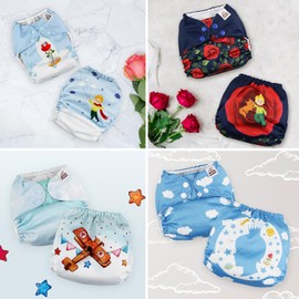 Mama Koala 1.0 Cloth Diapers for Babies, 6 Pack Pocket Shell Only (NO Inserts) - One Size Washable and Reusable Pocket Diapers for Newborns and Toddlers - 160062