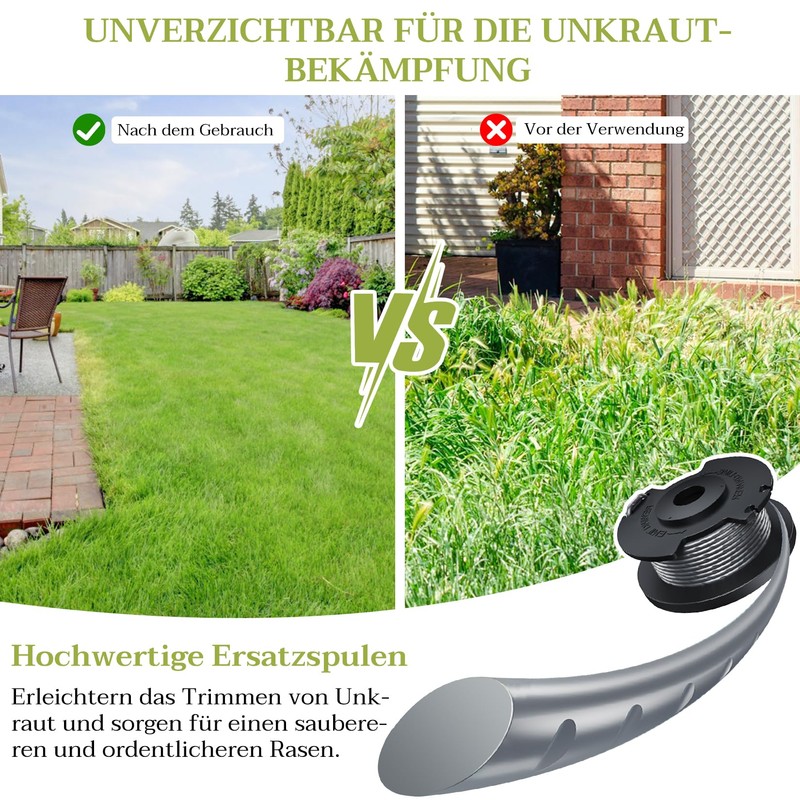 Forhandy Grass trimmer spool, 6 pieces diameter 1.65 mm /