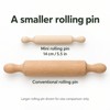 Mini Rolling Pin 4pcs 5.5-inch, Mini Wooden Rolling Pins, Family