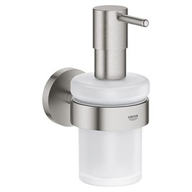 Grohe 41195DC0 Start Soap Dispenser with Holder Accessory, Supersteel