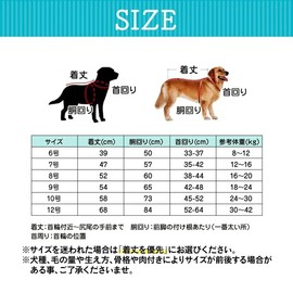 Dog Raincoat, For Dogs, Raincoat, For Spring, Summer, Autumn, Winter, Dog Clothes, Velcro Tape, Waterproof, Easy to Put on and Take Off (Light Blue, No. 7)