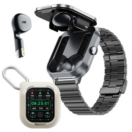 findtime 2-in-1 Smartwatch with Headphones Health Watch Fitness Tracker Sports Watch Smart Watch Men's Fitness Watch Heart Rate Monitor Sleep Tracker Pedometer Activity Tracker Running Watch