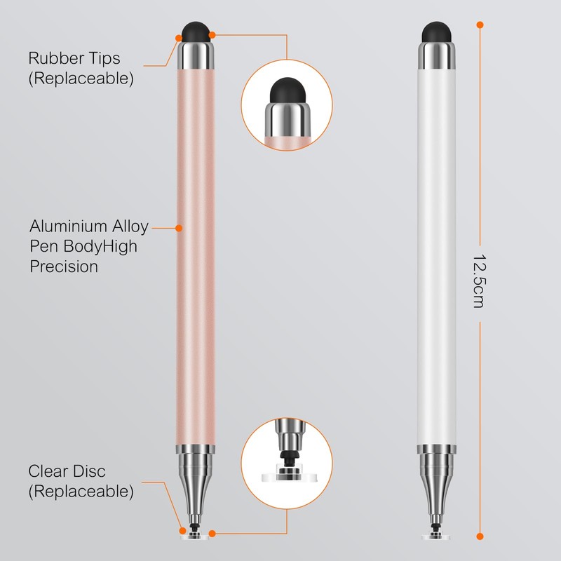 3-Pack Tablets Stylus Pen for All Touchscreen with Precision Disc