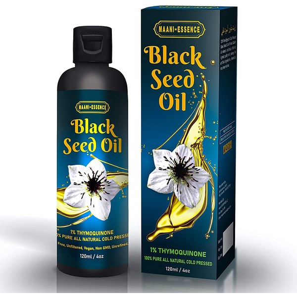ETHIOPIA'S Finest Black Seed Oil 100% Pure Cold Pressed Ethiopian Premium Seeds Cumin All Natural Nigella Sativa Kalonji Herbal Edible Blackseed 2.79% Thymoquinone TQ (4oz / 120ml)