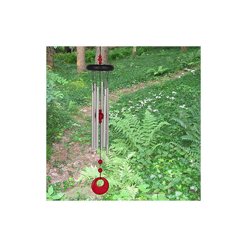 Woodstock Chimes Chakra Wind Chimes Collection, Red Coral, 16-1/2-Inch Long