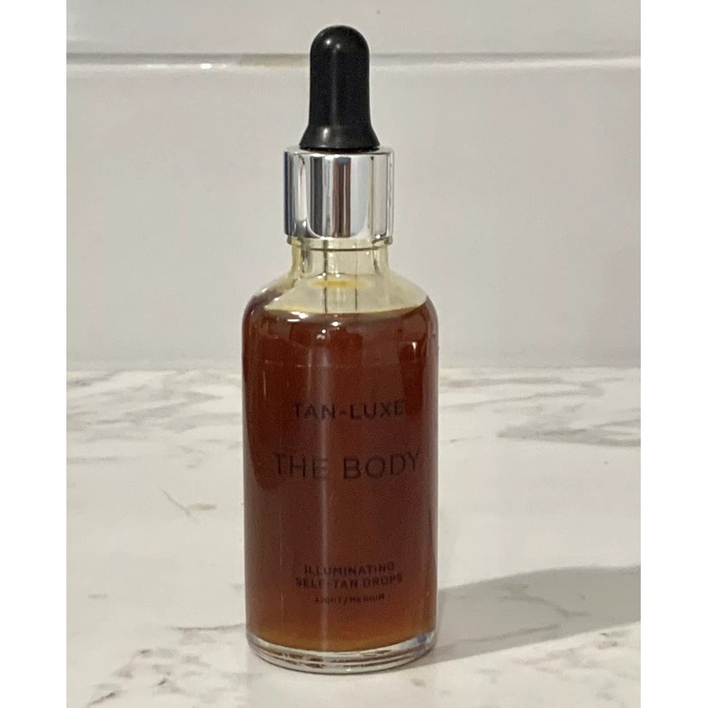 Tan-Luxe The Body Anti-Age Self-Tan Drops Light-Medium, 1.69 oz, 50ml