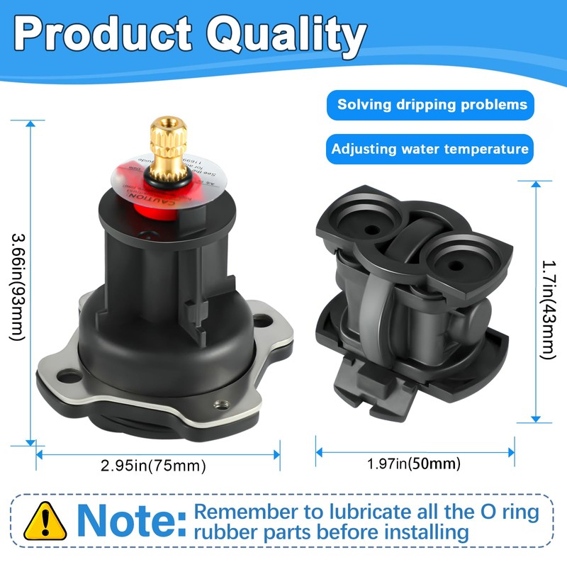GP876851 Mixer Cap and Pressure Balancing Unit Kit, Compatible with