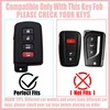 Yekoubo Key Fob Cover with Cherry Keychain, Soft TPU Smart