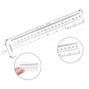 10 Pack Clear Ruler Bookmark Plastic Binder Divider A5 Straight