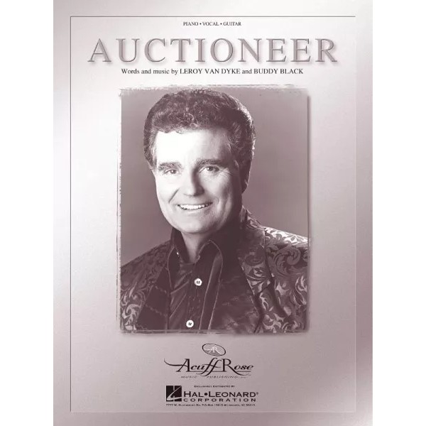 Auctioneer Sheet Music Piano Vocal Leroy Van Dyke Buddy Black