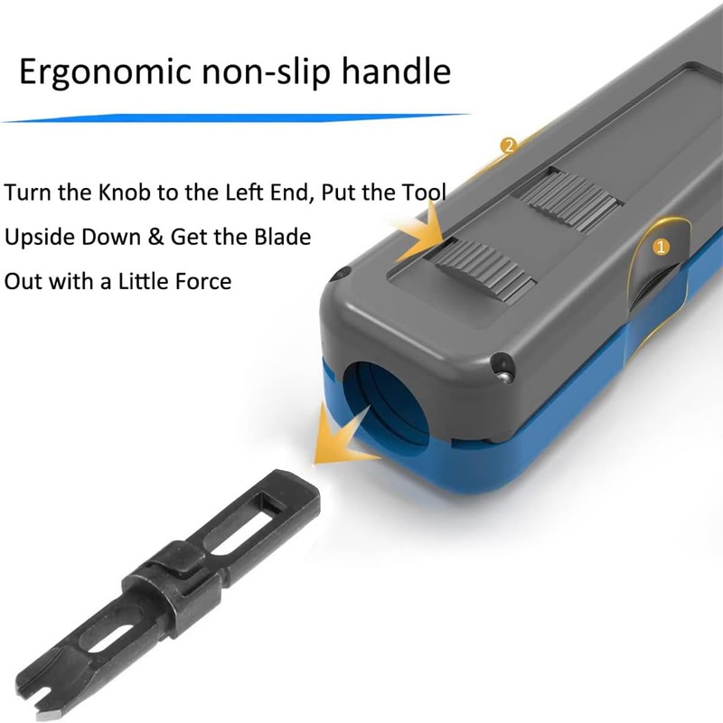 Greluma 1 piece punch down tool with 110/66 blades, 110