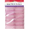 Annie Wire Mesh Rollers #1024, 12 Count Pink Large 1