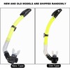 Durable Full Dry Swimming Diving Snorkel with Silicone Mouthpiece (yellow)