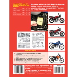 Yamaha YBR125 (05 - 16) & XT125R/X (05 - 09) Haynes Repair Manual (Paperback)
