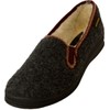 Intermax Women's Slippers Warm Lined Virgin Wool with Elastic Insert,