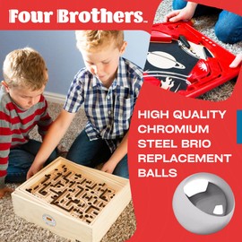 Four Brothers Replacement Balls for BRIO Labyrinth and BRIO Pinball Games - Pack of 20