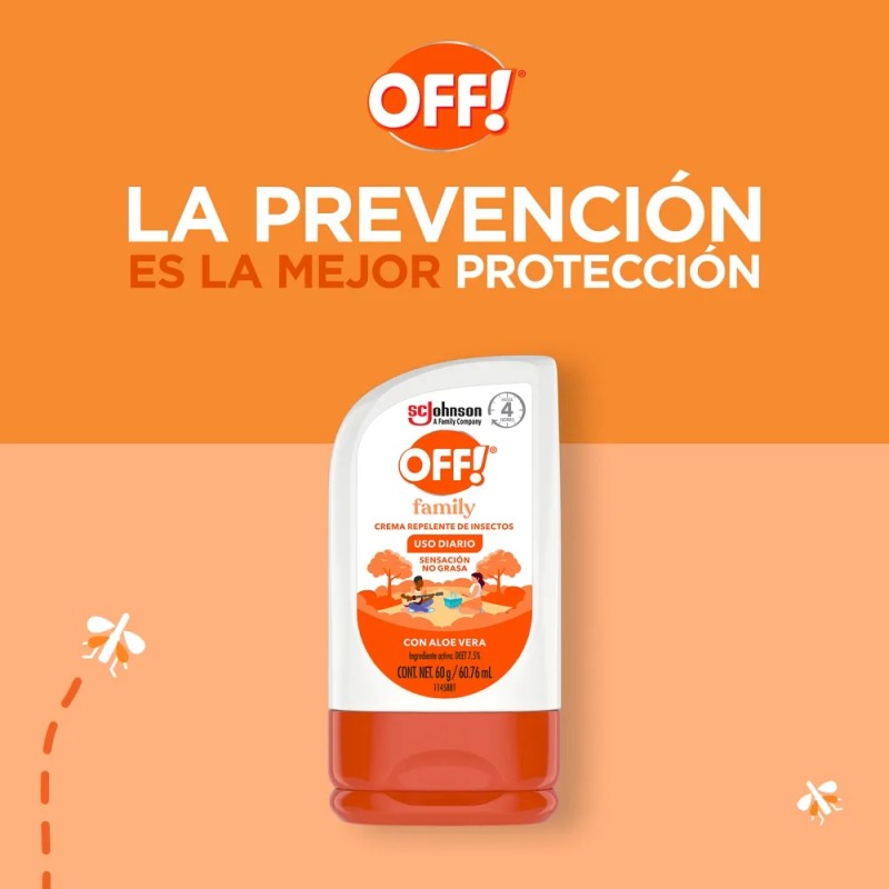 Repelente de Mosquitos en Crema OFF Family 60g
