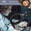 10X Magnifying Glass with Light, Krstlv Upgrade Button 5 Color