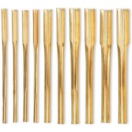 4.33''-4.48'' 10Pcs Pottery Hole Punch Tool - Clay Hole Cutters for Pottery – 5 Size Brass Round Double Head Cutter Kit – Ceramic Punching, Slotting Tools Set for Sculpting, Carving, Molding, Modeling