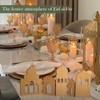 Ramadan Decorations for Home Wooden Mosque Standing Display Eid Mubarak