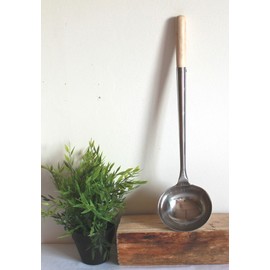 AAF Nommel® Ladle 002 Stainless Steel Size S 44 cm Long Diameter 11 cm with Wooden Handle Riveted