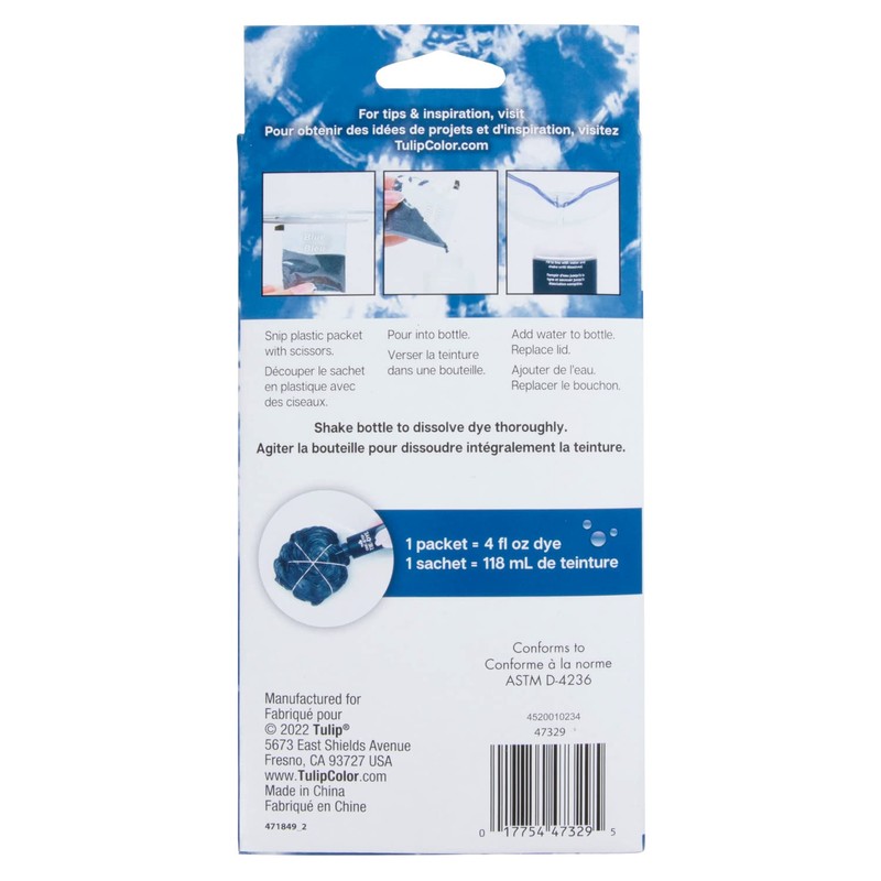 Tulip One-Step Tie-Dye Kit Dye Refill Packs, Blue