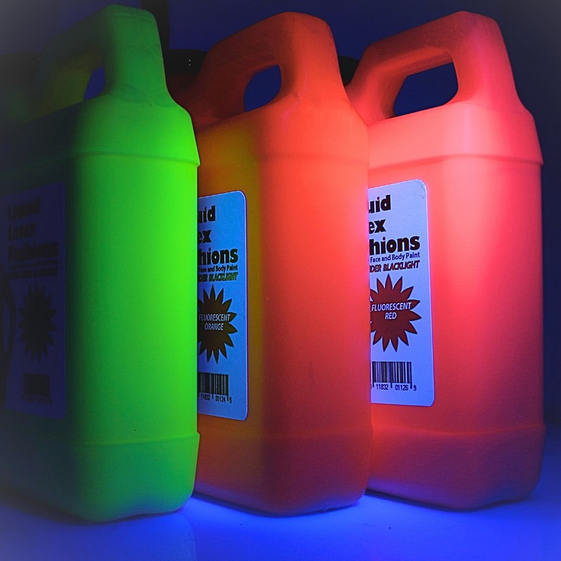 Liquid Latex Fluorescent Orange Liquid Latex Body Paint - 32