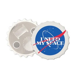 I Need My Space Magnetic Bottle Cap Opener Fridge Magnet Astronaut Space Explorer