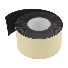 X AUTOHAUX Weatherstrip Tarpaulin Repair Tape/Outer Leak-Proof Tent Awning Tape Tear Resistant Tape for Truck RV Car/Durable EVA Foam 3.54"x0.12"x16.40ft / 1 Pc Yellow