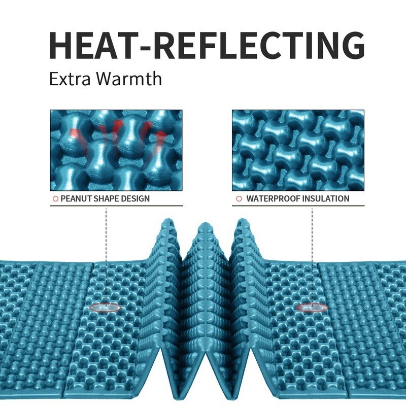 Foam Camping Pads for Hiking, Ultralight Closed Cell Mattress, Waterproof